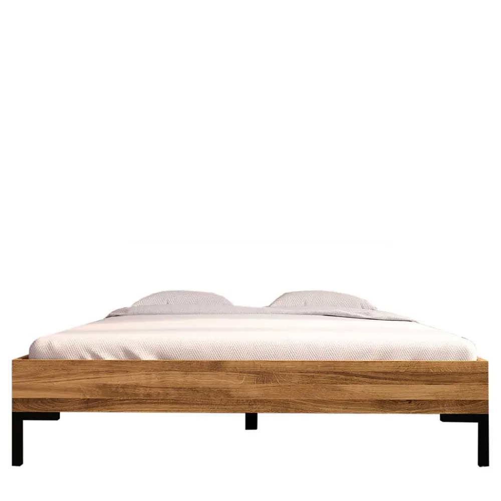 Wohnen Skandinavische Möbel*Wildeiche Holzbett für Dachzimmer - Kerfa