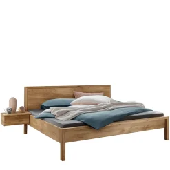 Wohnen Betten|Betten*Wildeiche Holzbett in modernem Design - Martinez