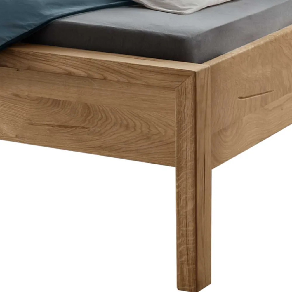 Wohnen Betten|Betten*Wildeiche Holzbett in modernem Design - Martinez