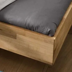 Wohnen Wildeiche Holzbett in Schwebeoptik - Sesimbra