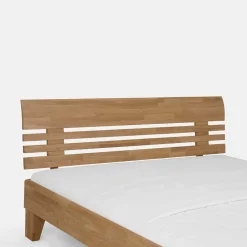 Wohnen Wildeiche Holzbett Verinaros in Honigfarben geölt