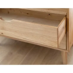 Wohnen Naturholzmöbel|Massivholzmöbel*Wildeiche Kombi-Kleiderschrank massiv - Fabijola