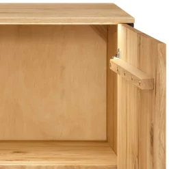 Wohnen Wildeiche Kombi-Kommode mit LED Beleuchtung - Viligrana