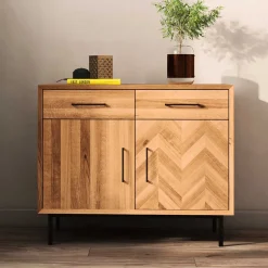 Wohnen Wildeiche Kommode im modernen Skandi Stil - Kerfa I