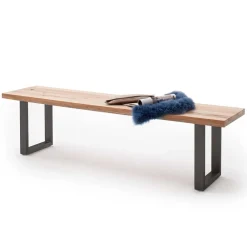 Wohnen Graue Möbel|Küchenbänke*Wildeiche Loft Bank ohne Lehne - Chiano