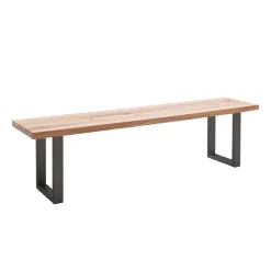 Wohnen Graue Möbel|Küchenbänke*Wildeiche Loft Bank ohne Lehne - Chiano