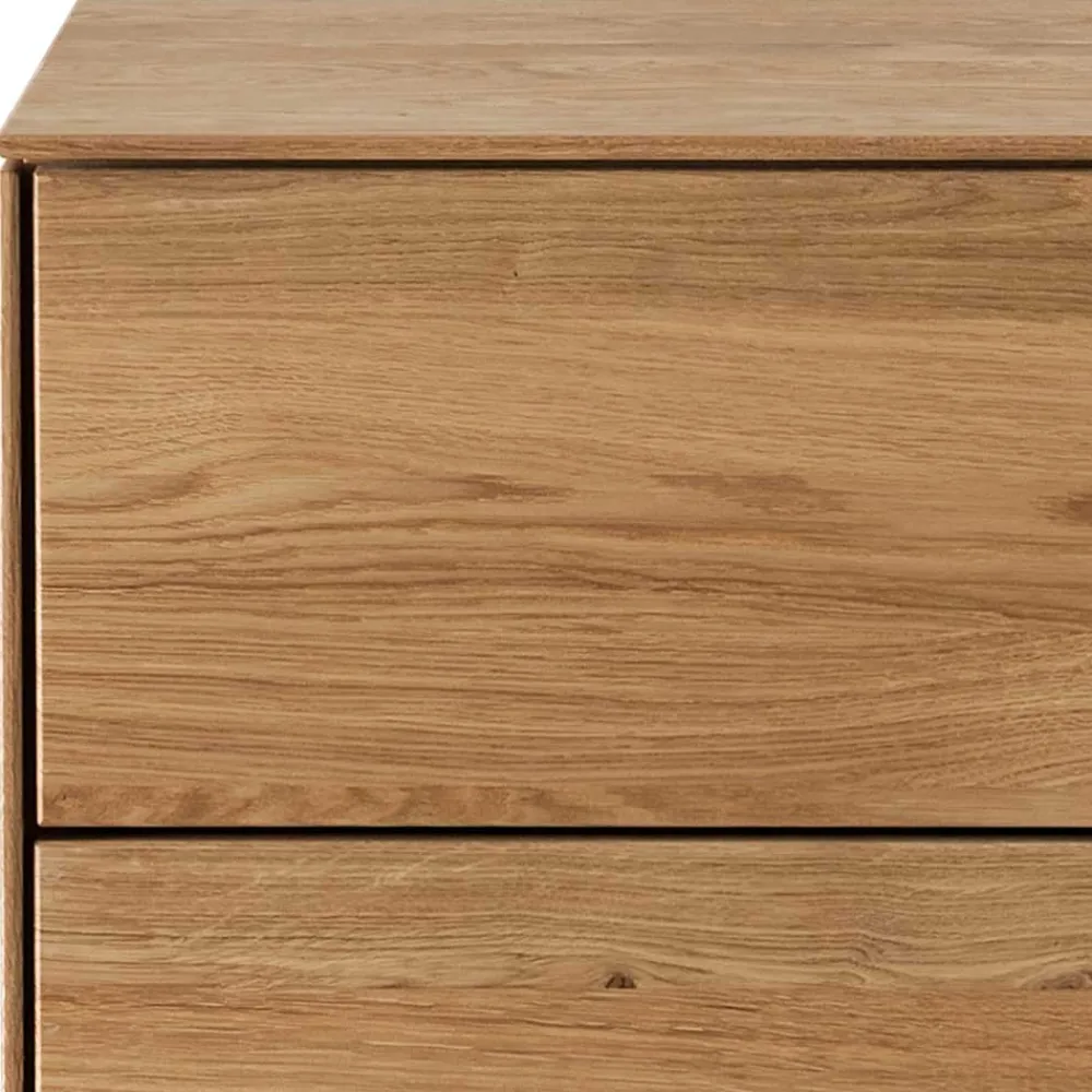 Wohnen Nachttische*Wildeiche Nachtkommode 61 cm hoch - Nuessa
