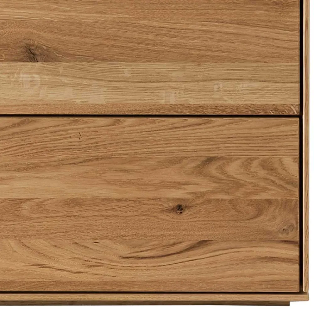 Wohnen Nachttische*Wildeiche Nachtkommode 61 cm hoch - Nuessa