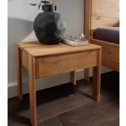 Wohnen Nachttische|Kommoden*Wildeiche Nachtkommode mit einer Schublade - Waving