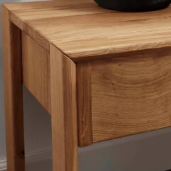 Wohnen Nachttische|Kommoden*Wildeiche Nachtkommode mit einer Schublade - Waving