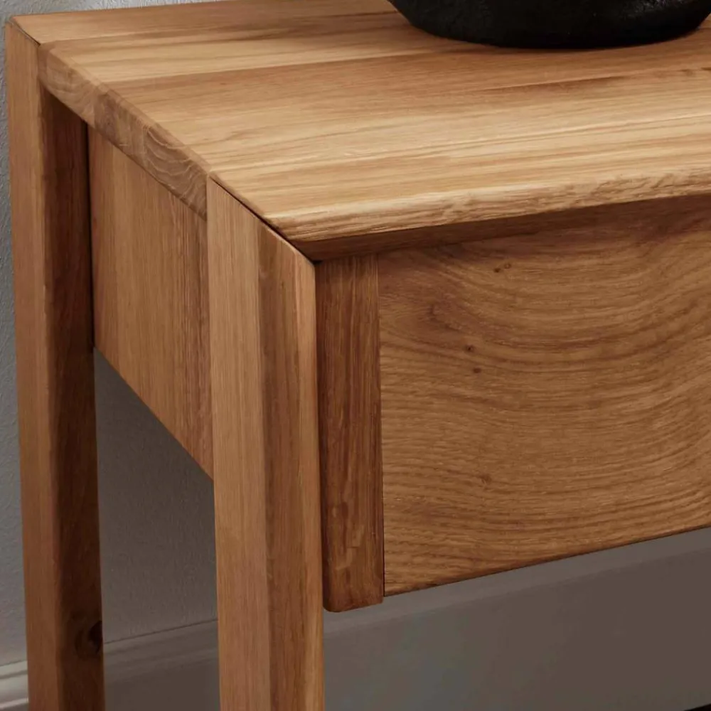 Wohnen Nachttische|Kommoden*Wildeiche Nachtkommode mit einer Schublade - Waving