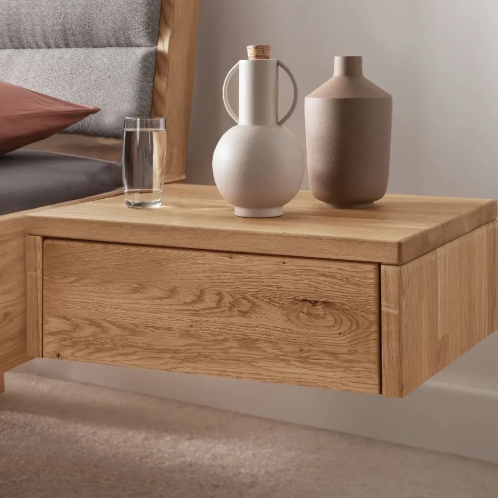 Wohnen Nachttische|Sideboards & Kommoden*Wildeiche Nachtkonsole mit einer Schublade - Sangre