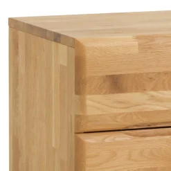 Wohnen Nachttische*Wildeiche Nachtschrank Spika mit zwei Schubladen