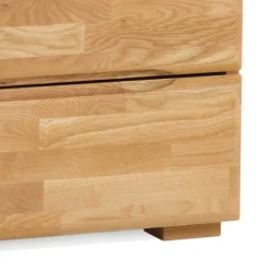 Wohnen Nachttische*Wildeiche Nachtschrank Spika mit zwei Schubladen