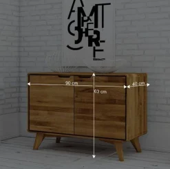 Wohnen Tv & Hifi-Möbel|Tv & Hifi-Möbel*Wildeiche Naturholz Kommode geölt - Eavy