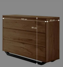 Wohnen Schlafzimmer Komplett*Wildeiche Schlafzimmermöbel Set - Cancun (dreiteilig)