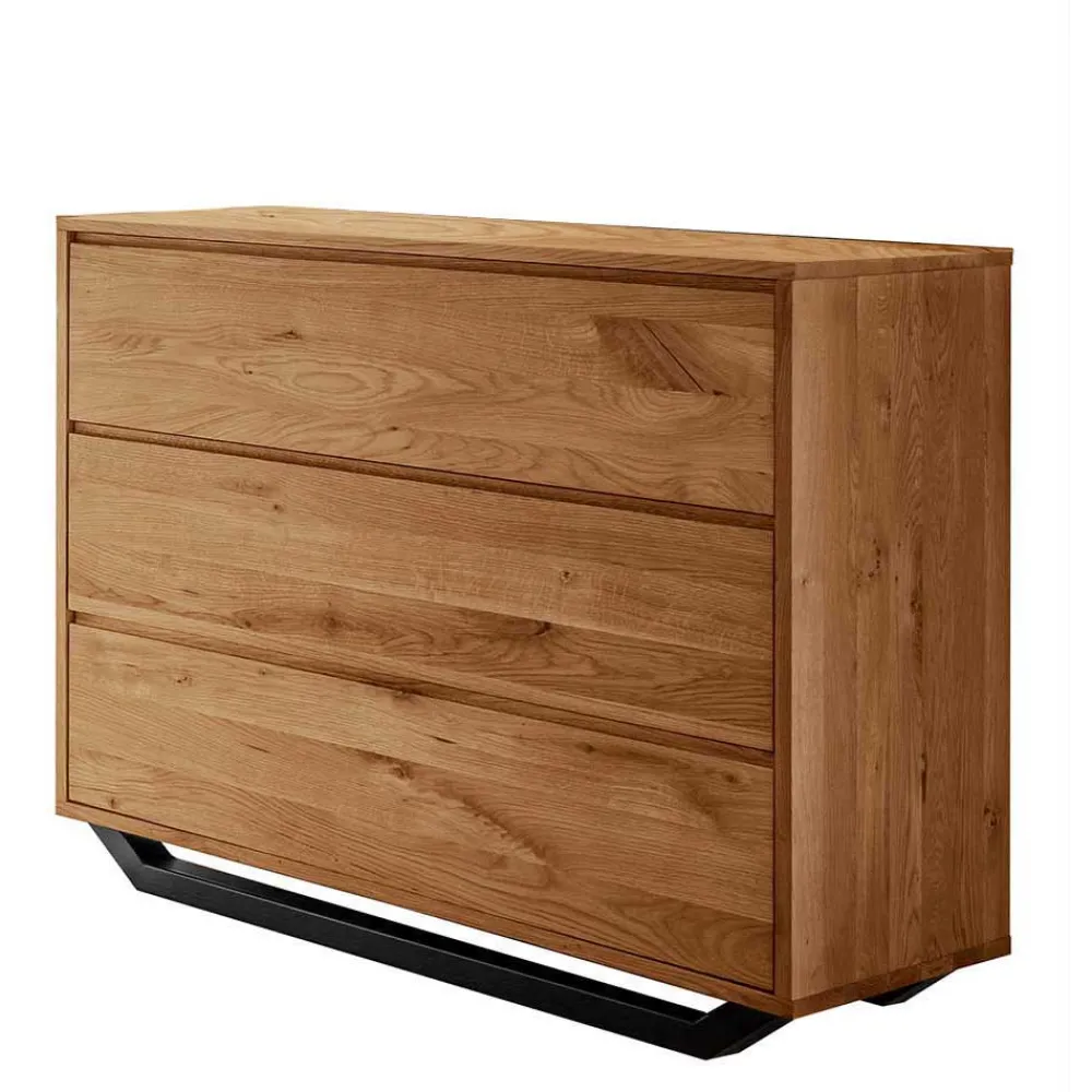 Wohnen Schlafzimmer Komplett*Wildeiche Schlafzimmermöbel Set - Cancun (dreiteilig)