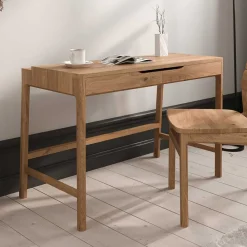 Wohnen Wildeiche Schminktisch mit zwei Schubladen - Laida