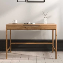 Wohnen Wildeiche Schminktisch mit zwei Schubladen - Laida