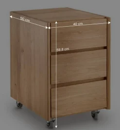 Wohnen Bürotische*Wildeiche Schreibtisch höhenverstellbar - Melanie