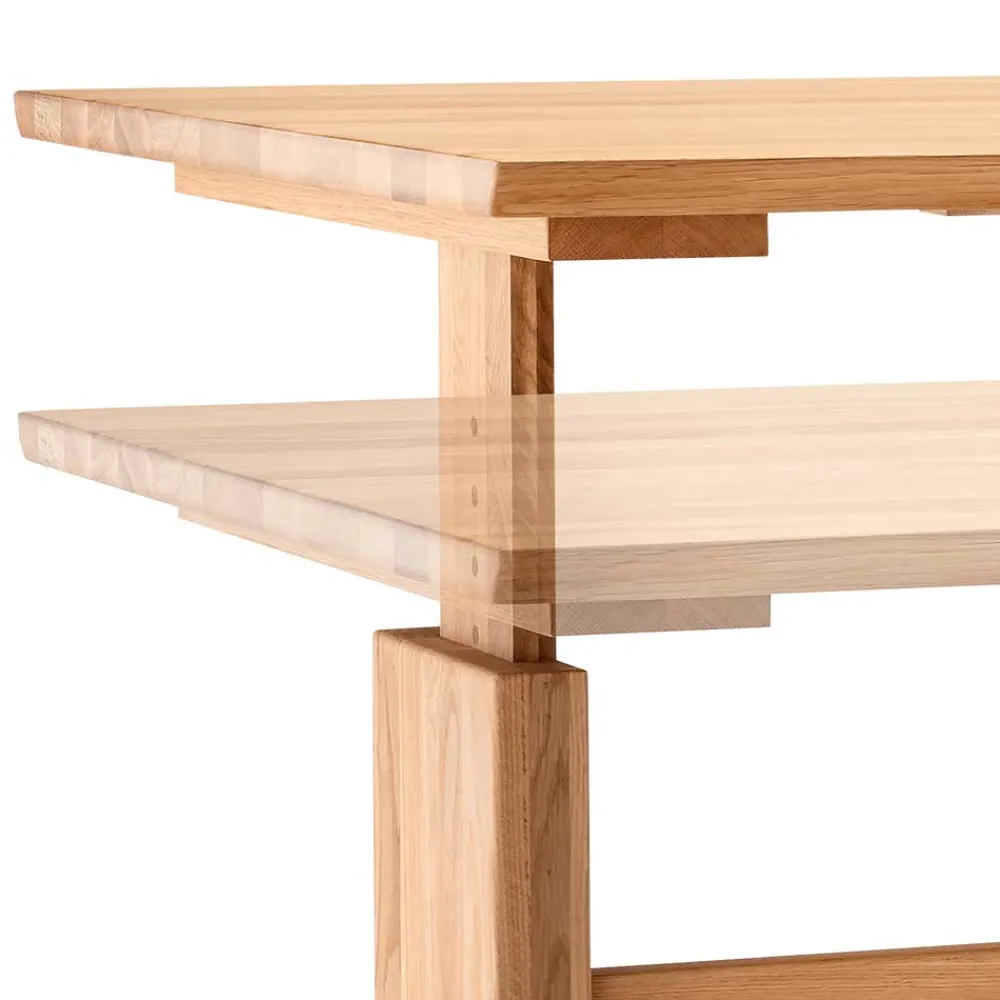 Wohnen Bürotische*Wildeiche Schreibtisch höhenverstellbar - Melanie