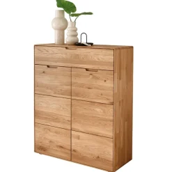 Wohnen Wildeiche Schuhschrank mit einer Schublade - Darcona