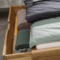 Wohnen Naturholzmöbel|Jugendbetten*Wildeiche Schwebebett in Doppelbettgrößen - Aryvano