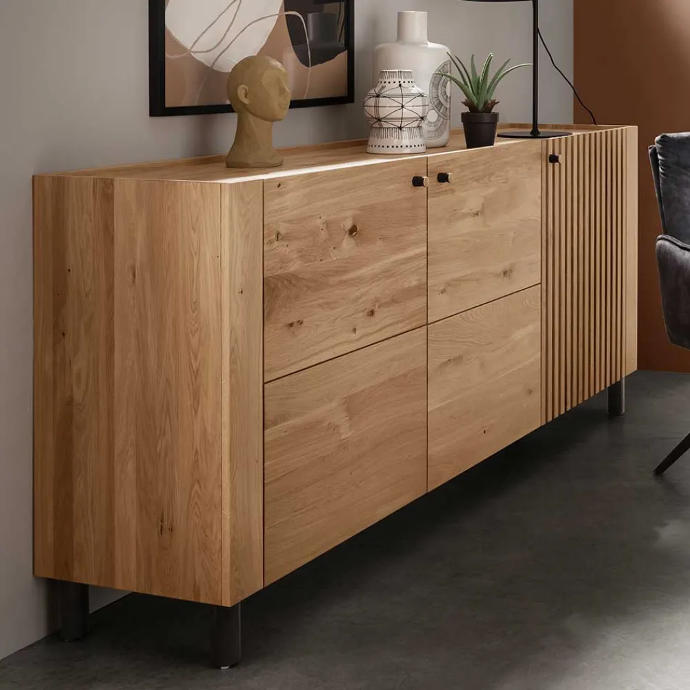Wohnen Skandinavische Möbel|Sideboards & Kommoden*Wildeiche Sideboard im Skandi Design - Valouis