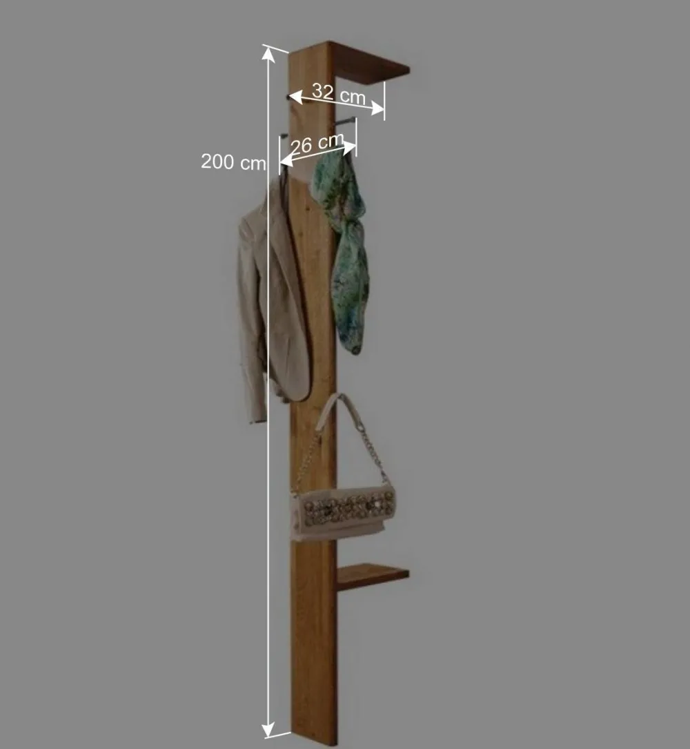 Wohnen Glasmöbel|Diele Komplett*Wildeiche Standgarderobe & Spiegel - Uvinessa (dreiteilig)