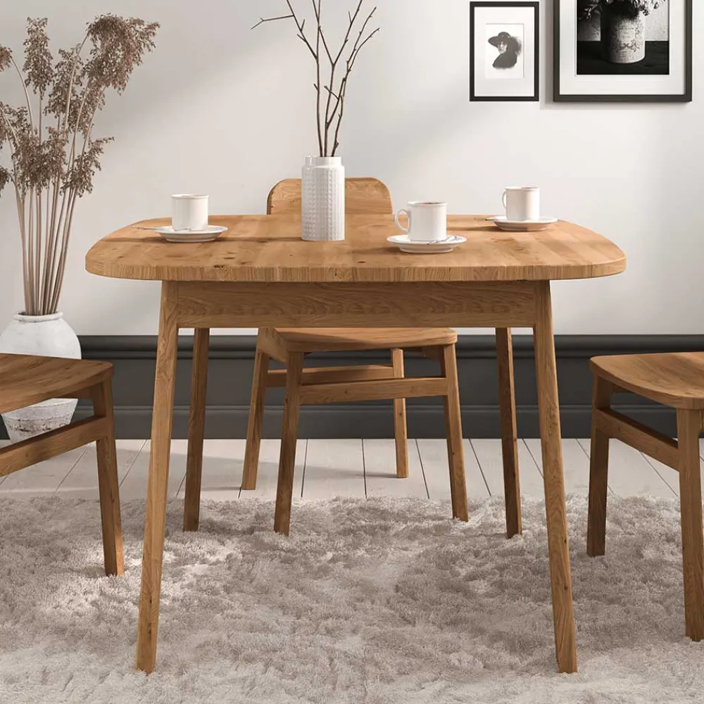 Wohnen Wildeiche Tisch - 90 cm tief - Laida