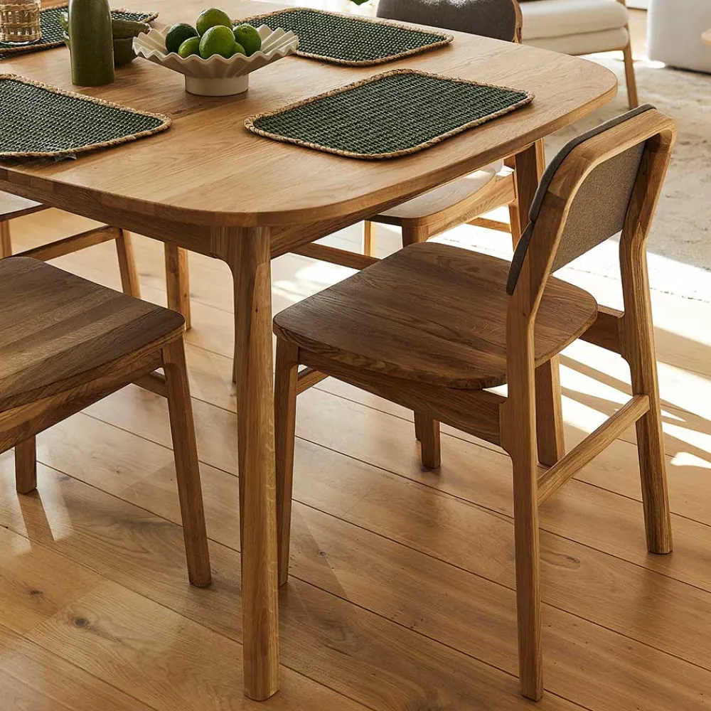 Wohnen Wildeiche Tisch - 90 cm tief - Laida