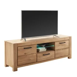 Wohnen Wildeiche TV Anbauwand teilmassiv - Sophia (vierteilig)