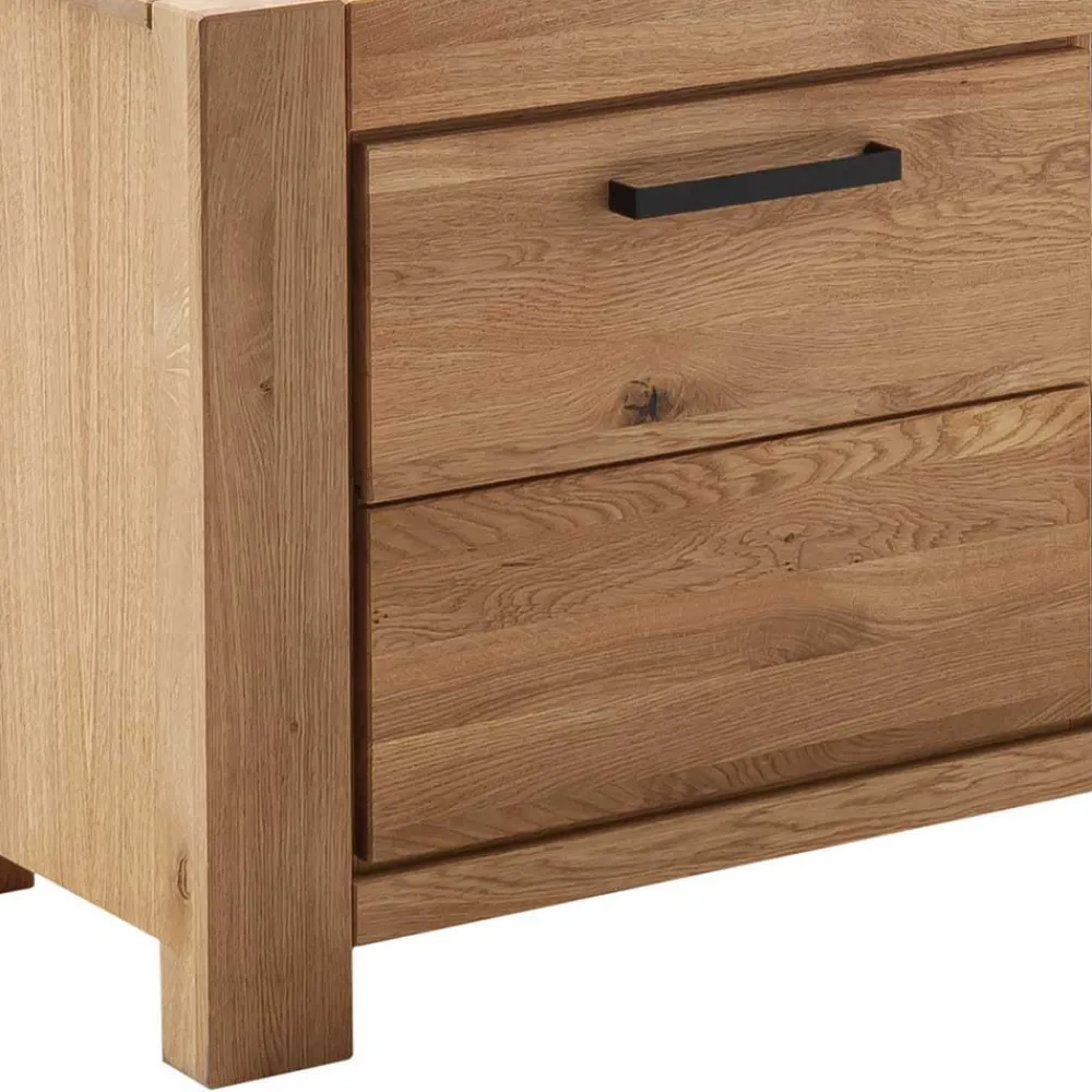 Wohnen Wildeiche TV Anbauwand teilmassiv - Sophia (vierteilig)