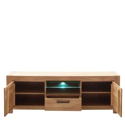 Wohnen Tv & Hifi-Möbel|Tv & Hifi-Möbel*Wildeiche TV Lowboard teilmassiv - Sophia