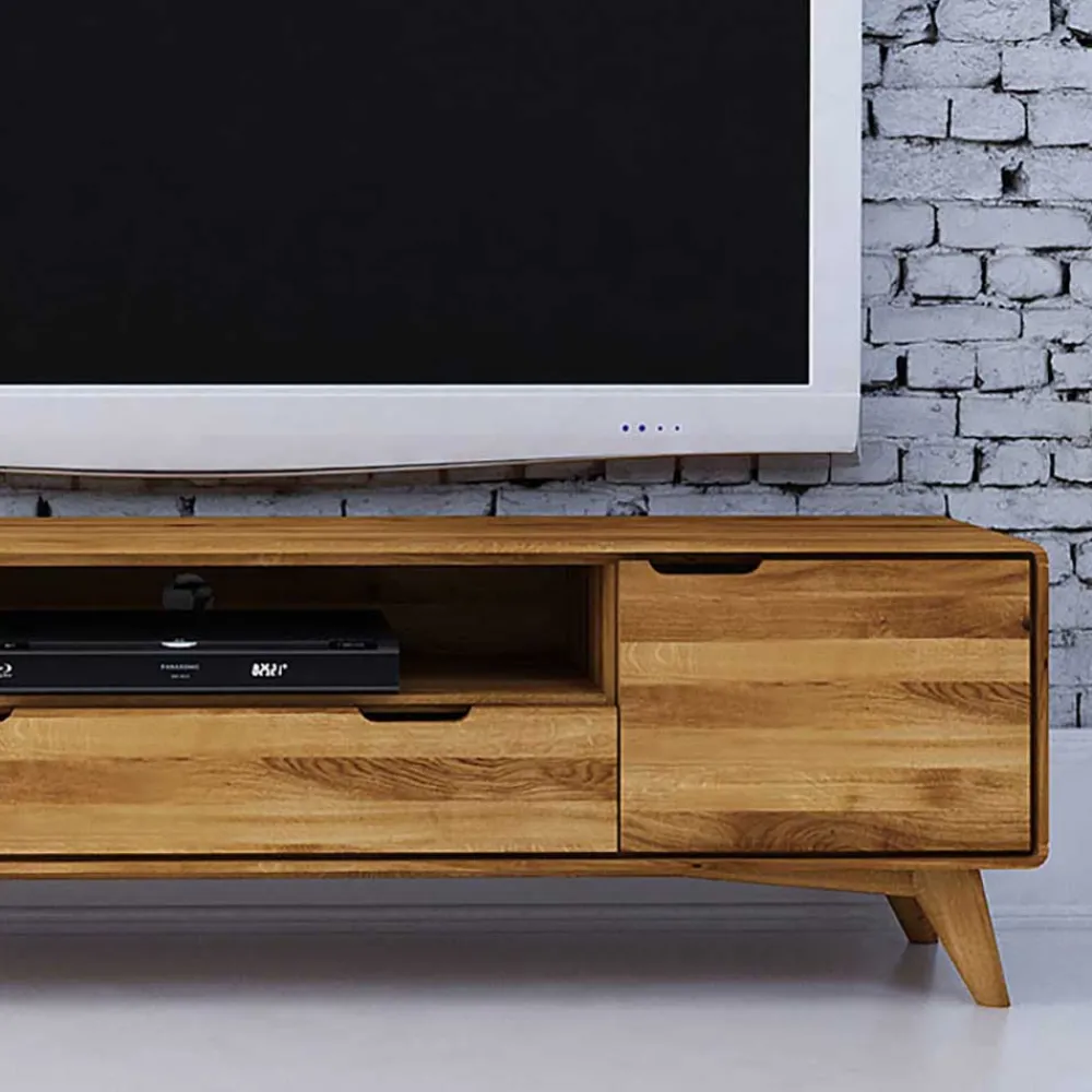 Wohnen Sideboards & Kommoden|Sideboards & Kommoden*Wildeiche TV Unterschrank mit Schublade - Eavy II