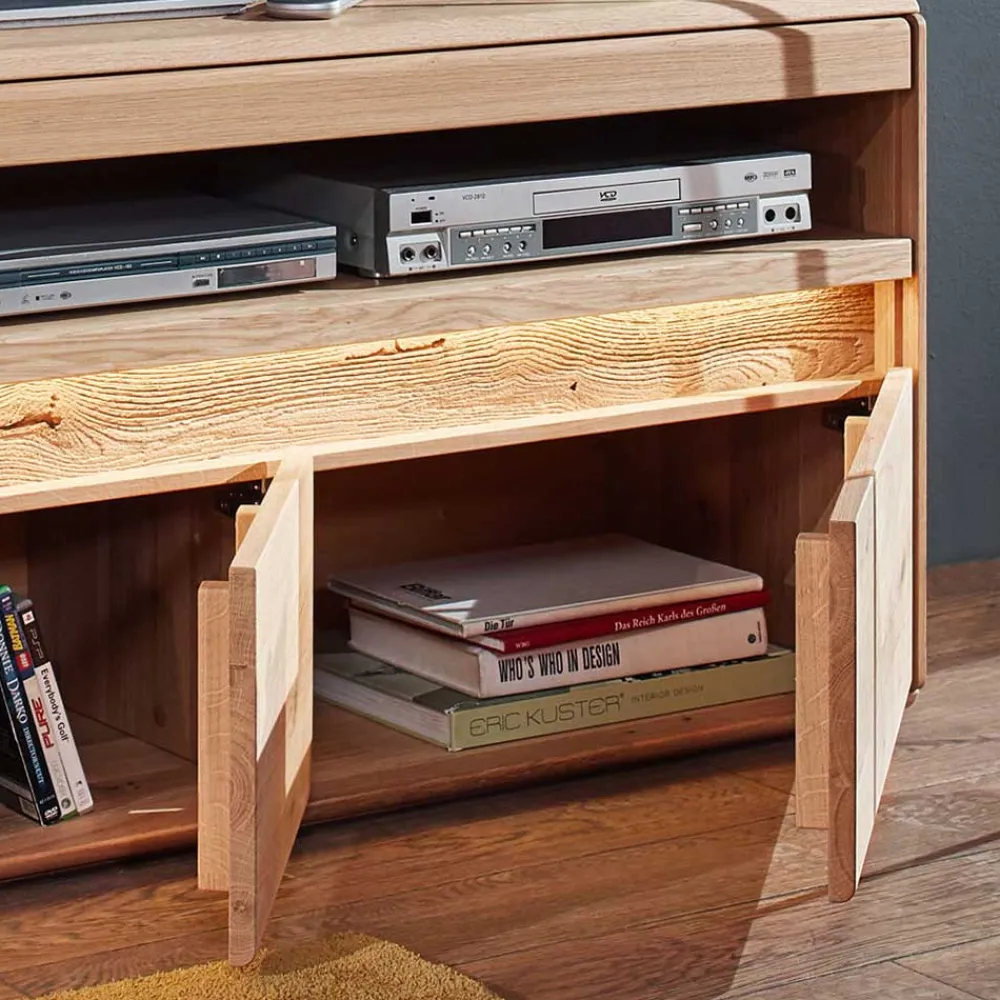 Wohnen Wildeiche Unterschrank für TV mit Beleuchtung - Acmida