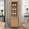 Wohnen Wildeiche Vitrine in modernem Design - Laida
