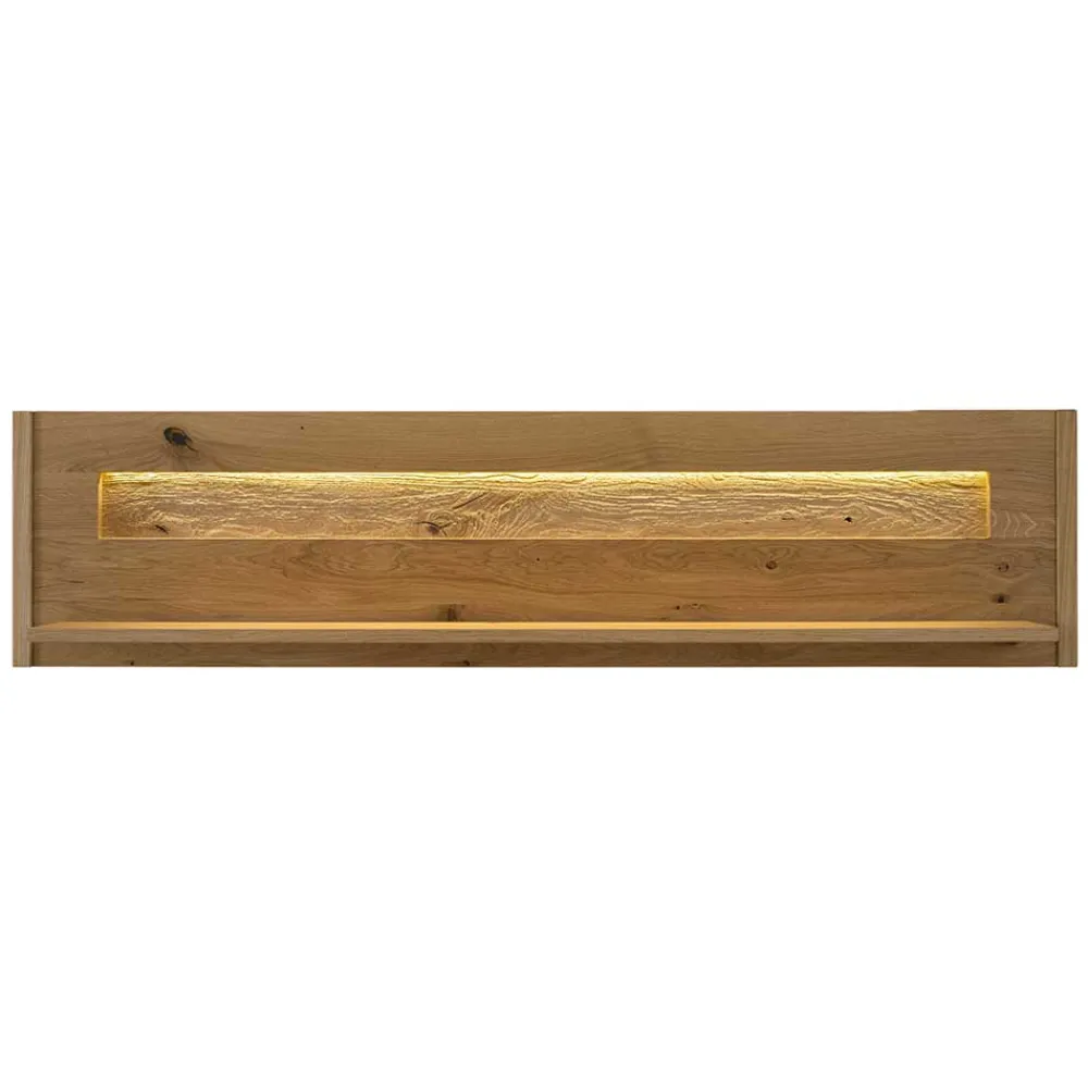 Wohnen Wildeiche Wandboard geölt - 156 cm breit - Obinson