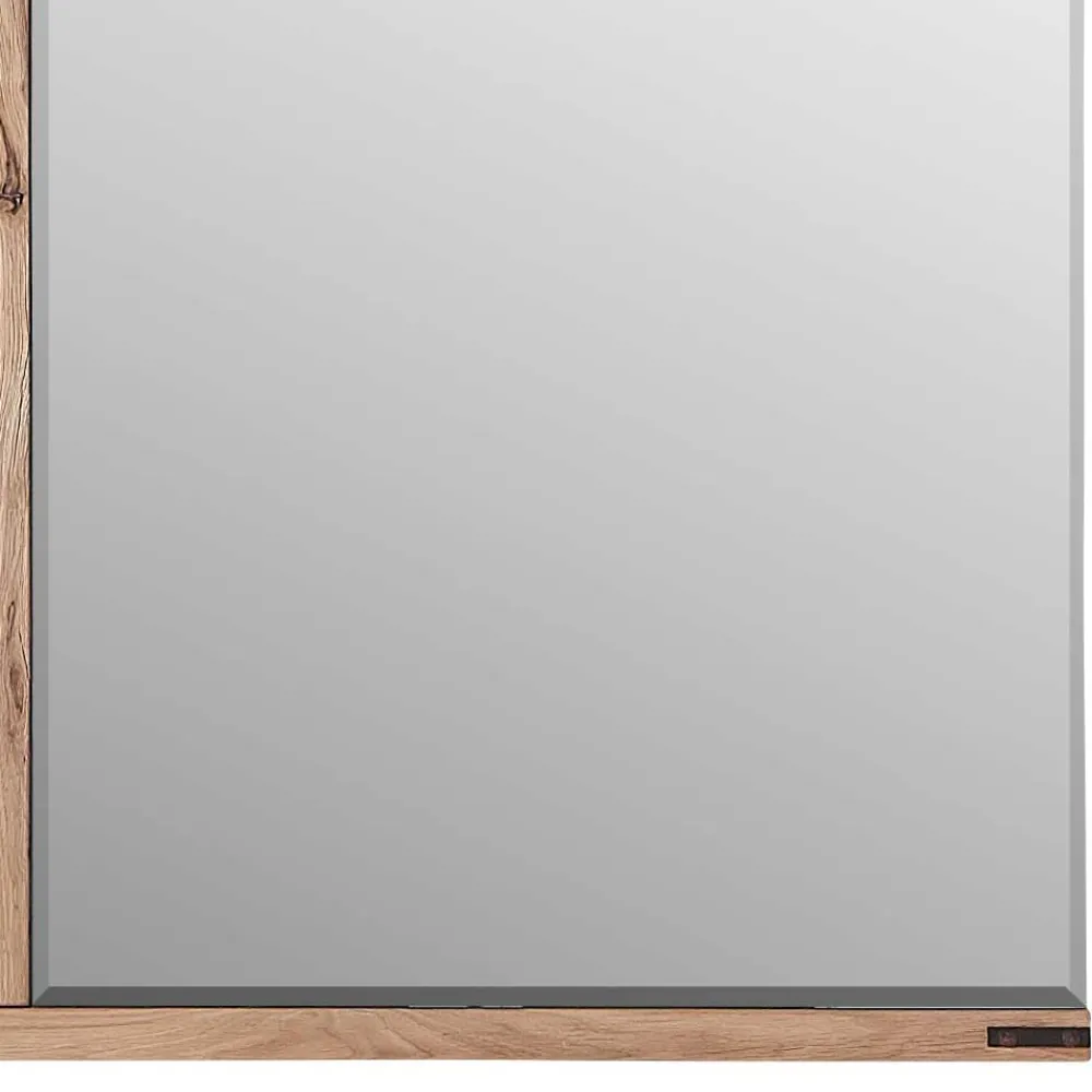 Wohnen Glasmöbel|Spiegel*Wildeiche Wandspiegel mit Baumkante - Konvava