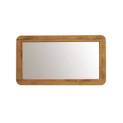 Wohnen Wildeiche Wandspiegel mit abgerundeten Ecken - Eavy