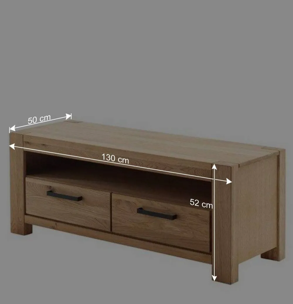 Wohnen Wohnwände|Wohnwand*Wildeiche Wohnwand Set teilmassiv - Sophia (vierteilig)