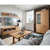 Wohnen Wohnzimmer Komplett*Wildeiche Wohnzimmermöbel Set massiv - Loitons (vierteilig)