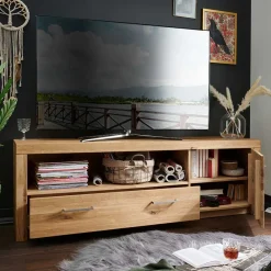 Wohnen Wohnzimmer Komplett*Wildeiche Wohnzimmermöbel Set massiv - Loitons (vierteilig)