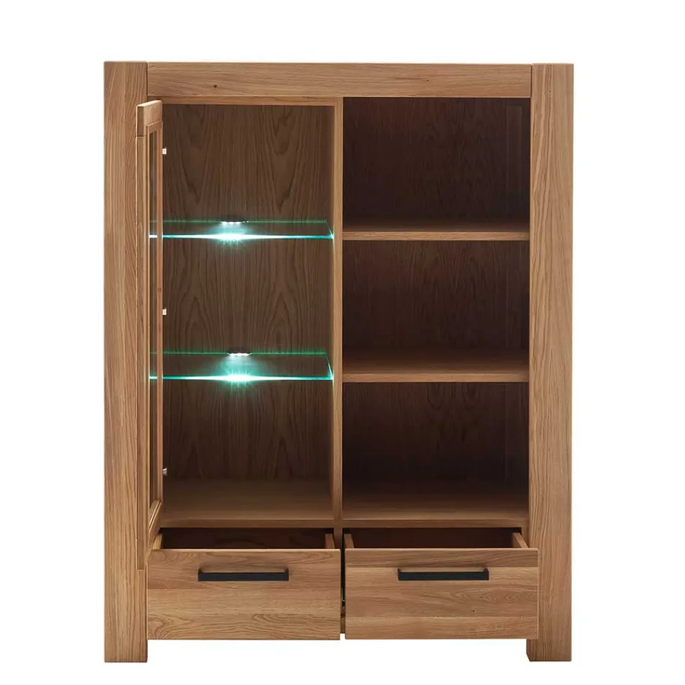 Wohnen Wildeiche Wohnzimmerschrank teilmassiv - Sophia