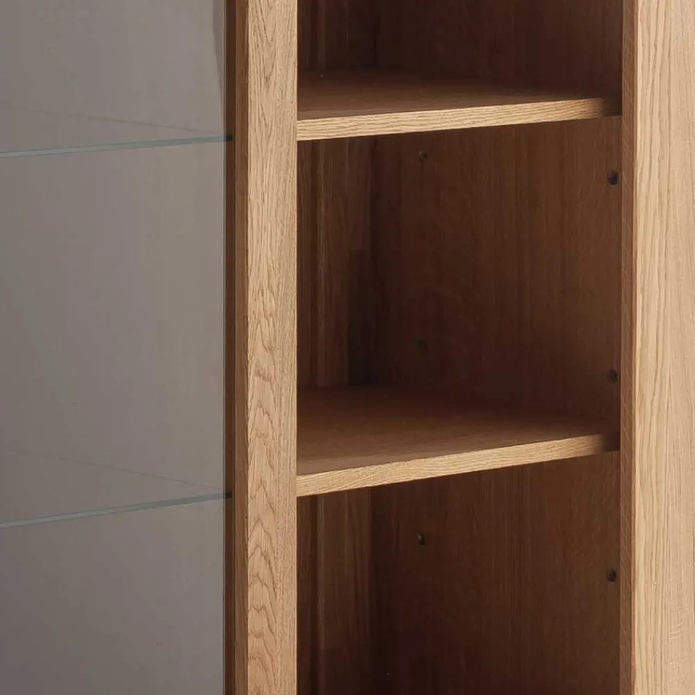 Wohnen Wildeiche Wohnzimmerschrank teilmassiv - Sophia