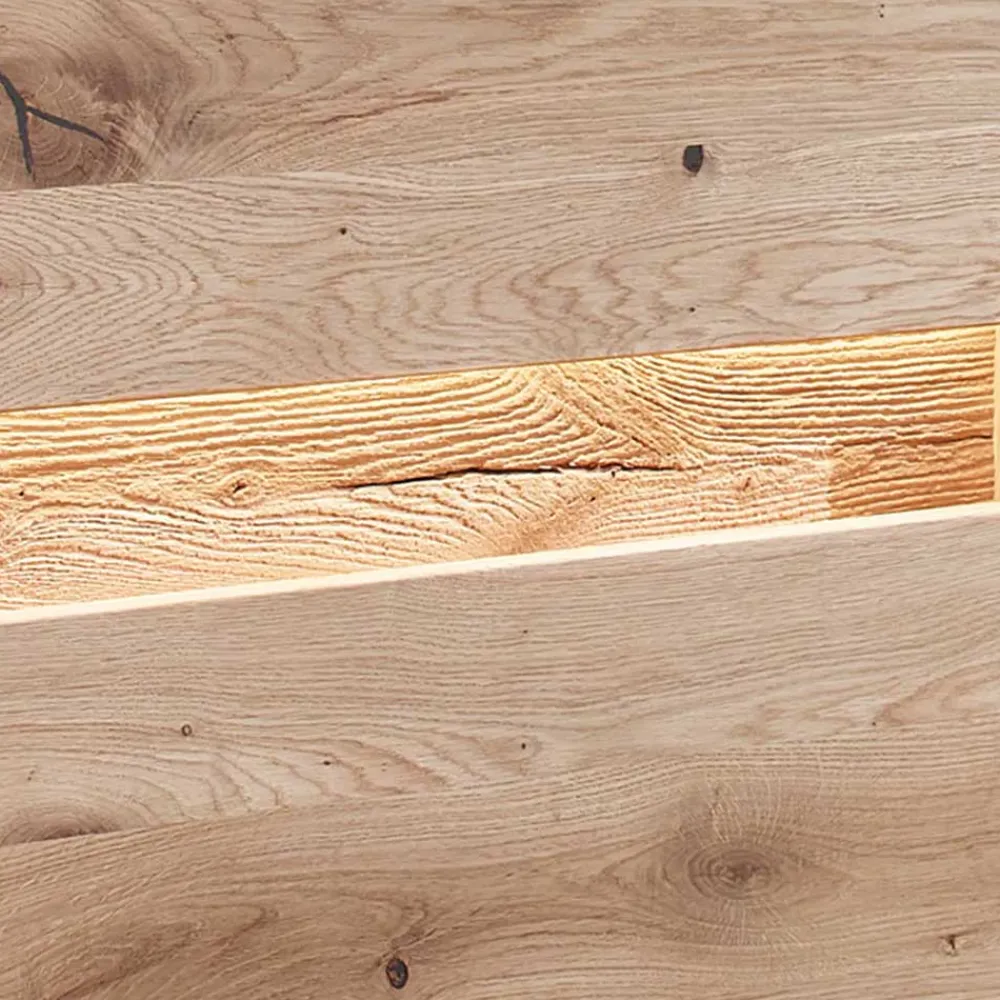 Wohnen Esszimmerschränke|Highboards*Wildeiche Wohnzimmerschrank mit Glas Einsatz - Acmida