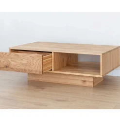 Wohnen Wildeiche Wohnzimmertisch auf Sockelgestell - Cocondar