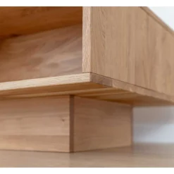 Wohnen Wildeiche Wohnzimmertisch auf Sockelgestell - Cocondar