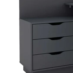 Wohnen Bürotische|Jugendzimmertische*Winkelschreibtisch in Anthrazit - Korfu