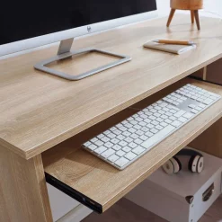 Wohnen Winkelschreibtisch in Sonoma-Eiche - Mavricara